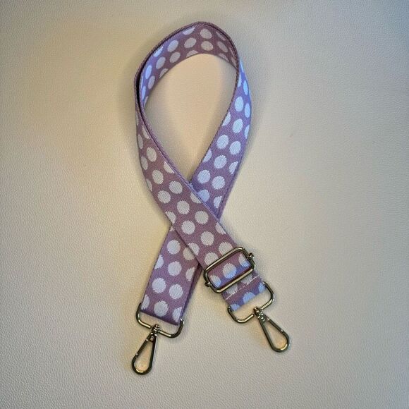 Wide Polka Dot Purse Strap Crossbody Guitar Strap NEW FAST SHIP - Picture 1 of 3